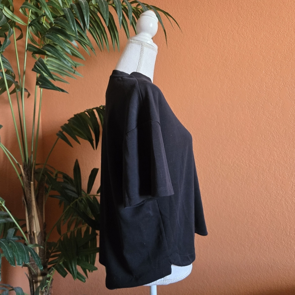 3/$25 Members Mark Short Sleeve Luxe Tee Shirt Medium Black Soft - Picture 2 of 8